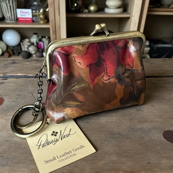 Patricia Nash Handbags - Patricia Nash Leather Borse Frame Coin Purse